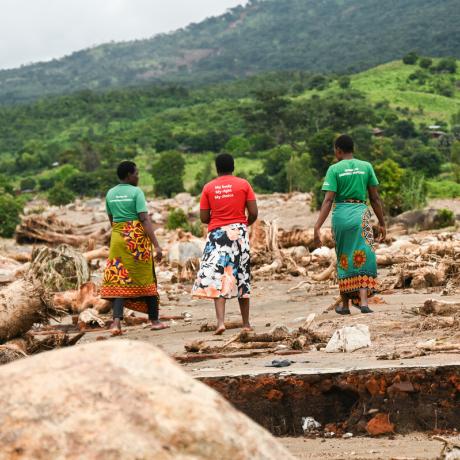 Tropical Cyclone Freddy in Phalombe southern Malawi, Loveness , Director of Chigwirizano Women’s Movement an ActionAid partner