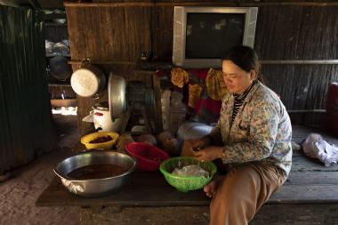 Khay preparing lunch